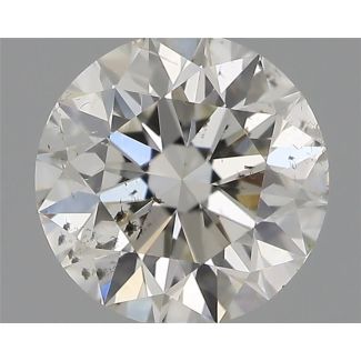 0.50 Carat Round G SI2 EX IGI Natural Diamond