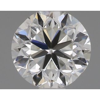 0.4 Carat Round H VVS1 GD EX GIA Natural Diamond