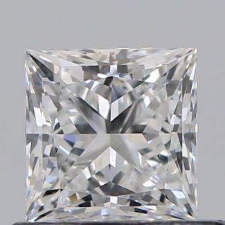 0.52 Carat Princess E VVS2 - VG GIA Natural Diamond