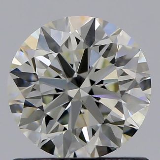 0.80 Carat Round K VVS2 VG GIA Natural Diamond