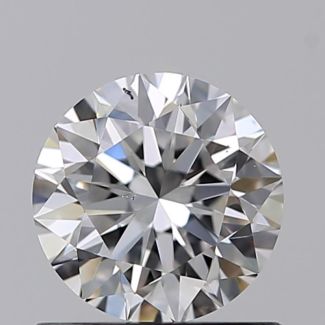 0.71 Carat Round D SI1 VG EX GIA Natural Diamond