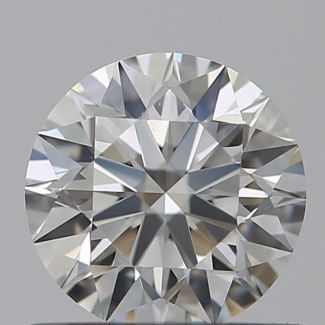 0.62 Carat Round H VVS2 EX GIA Natural Diamond