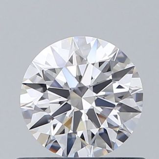 0.56 Carat Round D VVS1 EX GIA Natural Diamond