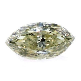 1.31 Carat Marquise Fancy Green Yellow - GD GIA Natural Diamond