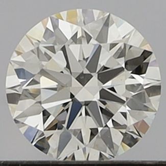 0.35 Carat Round D VVS2 EX GIA Natural Diamond