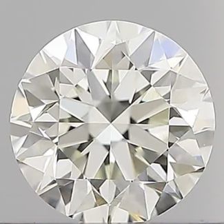 0.50 Carat Round H VVS2 VG EX IGI Natural Diamond