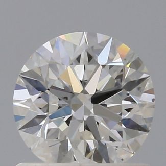 0.80 Carat Round H SI1 EX VG GIA Natural Diamond