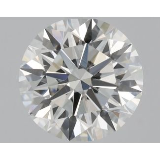 0.8 Carat Round H VVS2 EX GIA Natural Diamond