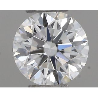 0.22 Carat Round F VVS1 EX GIA Natural Diamond