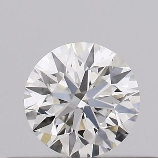 0.25 Carat Round H VVS1 EX GIA Natural Diamond