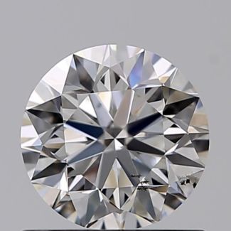 0.70 Carat Round F SI1 VG GIA Natural Diamond