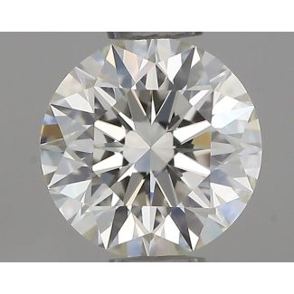 0.55 Carat Round H VVS2 EX IGI Natural Diamond