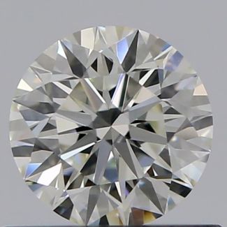 0.50 Carat Round J VVS1 EX GIA Natural Diamond