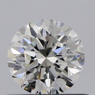 0.50 Carat Round H VS1 VG EX GIA Natural Diamond