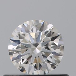 0.40 Carat Round F VS1 EX GIA Natural Diamond