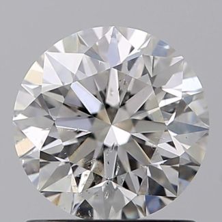 0.96 Carat Round E SI2 EX GIA Natural Diamond