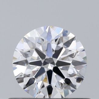 0.54 Carat Round E VVS1 EX VG GIA Natural Diamond