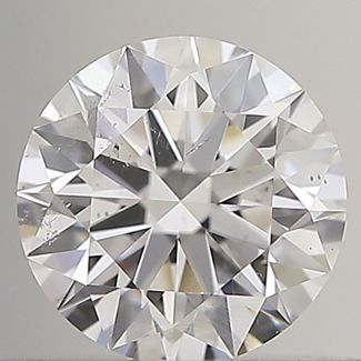 0.53 Carat Round E SI1 EX GIA Natural Diamond