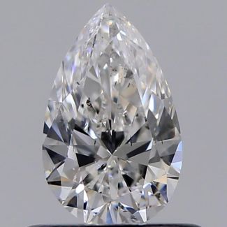 0.50 Carat Pear E SI2 - VG GIA Natural Diamond