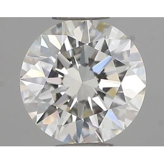 0.45 Carat Round H VVS1 EX IGI Natural Diamond