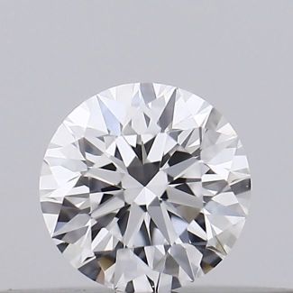 0.17 Carat Round D VVS2 EX GIA Natural Diamond