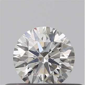 0.31 Carat Round F VVS2 EX IGI Natural Diamond