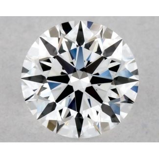 0.37 Carat Round D VVS2 EX VG GIA Natural Diamond