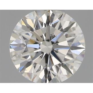 0.34 Carat Round H SI2 EX VG IGI Natural Diamond