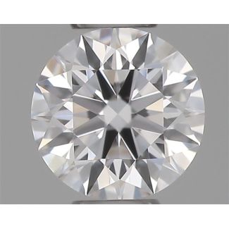 0.22 Carat Round D VVS1 EX VG GIA Natural Diamond