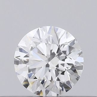 0.23 Carat Round E VVS2 EX GIA Natural Diamond