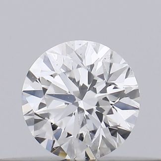 0.19 Carat Round E SI1 EX GIA Natural Diamond