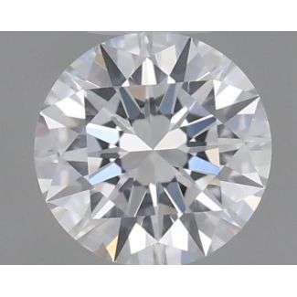 0.34 Carat Round F VVS1 EX GIA Natural Diamond