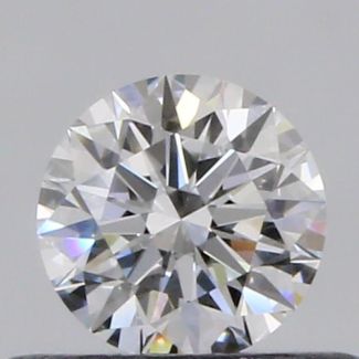 0.40 Carat Round D VVS1 EX VG GIA Natural Diamond