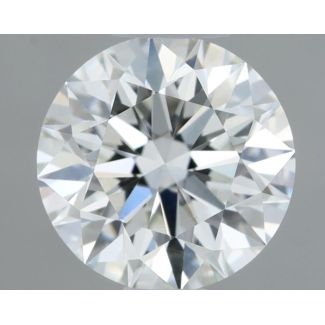 0.59 Carat Round G VVS2 EX GIA Natural Diamond