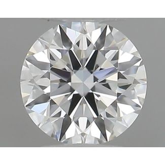 0.22 Carat Round G VVS1 EX GIA Natural Diamond