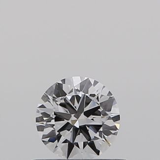 0.40 Carat Round D VVS2 VG EX GIA Natural Diamond