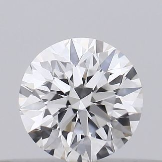 0.19 Carat Round D VVS2 EX GIA Natural Diamond