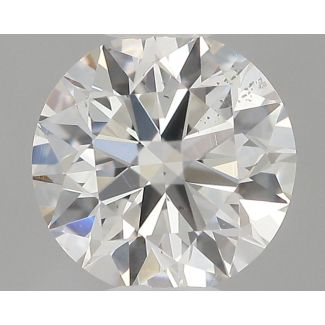 0.36 Carat Round F SI1 EX VG GIA Natural Diamond