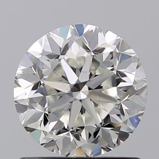 1.01 Carat Round H SI1 F EX VG GIA Natural Diamond