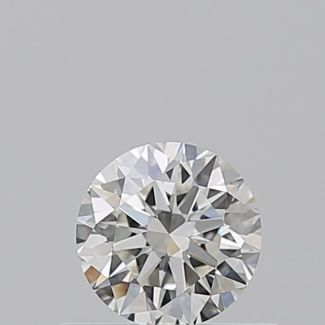 0.51 Carat Round H VVS1 VG EX GIA Natural Diamond