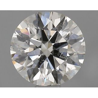 0.55 Carat Round H SI2 EX GIA Natural Diamond