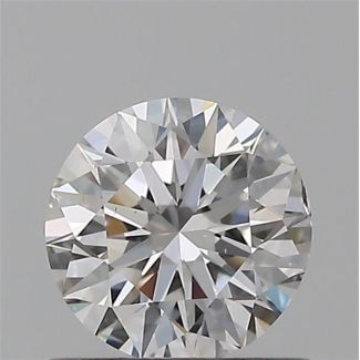 0.56 Carat Round E SI1 EX GIA Natural Diamond