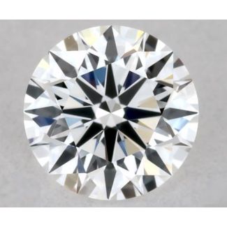 0.37 Carat Round F VVS1 EX GIA Natural Diamond