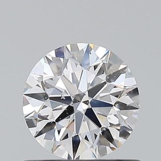 0.6 Carat Round D SI2 EX GIA Natural Diamond