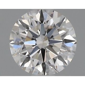 0.63 Carat Round H VS2 EX GIA Natural Diamond