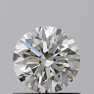 0.60 Carat Round J VS2 EX GIA Natural Diamond