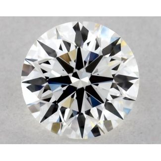 0.42 Carat Round H VVS2 EX VG GIA Natural Diamond