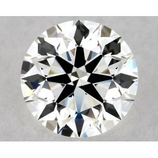 0.75 Carat Round H VVS2 EX GIA Natural Diamond