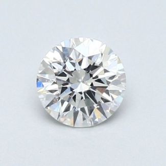 0.55 Carat Round F SI2 VG EX GIA Natural Diamond