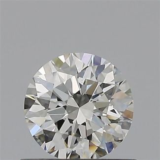 0.50 Carat Round H VVS2 EX IGI Natural Diamond